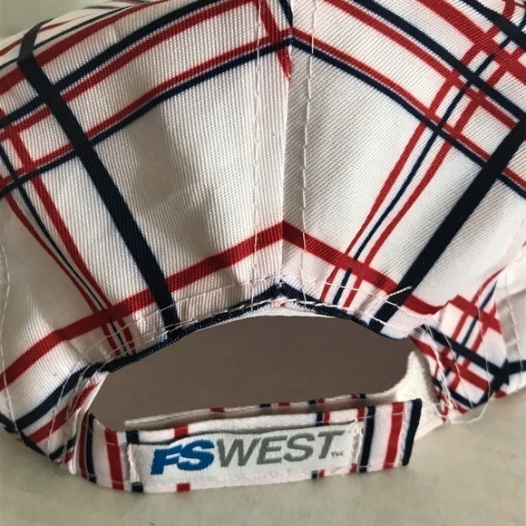 NWOT - ANGELS Plaid Baseball Newsboy Style Cap Hat - Picture 5 of 9